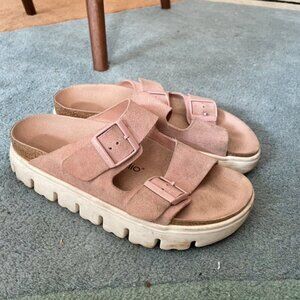 Papillio by Birkenstock Pink Platform Sandals size EU39/US8-8.5